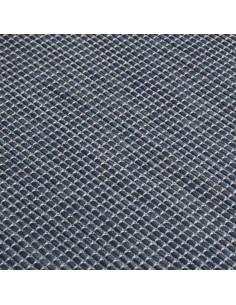 Tappeto da Esterni a Tessitura Piatta 80x250 cm Blu