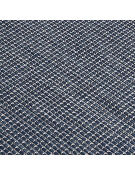 Tappeto da Esterni a Tessitura Piatta 80x250 cm Blu