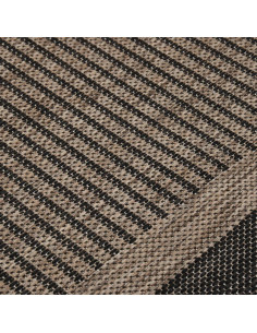 Tappeto da Esterni a Tessitura Piatta 80x250 cm Marrone Scuro
