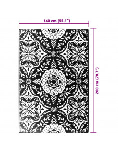 Tappeto da Esterno Celeste 140x200 cm in PP