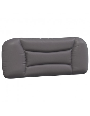 Letto Materasso Grigio 100x200 cm in Similpelle