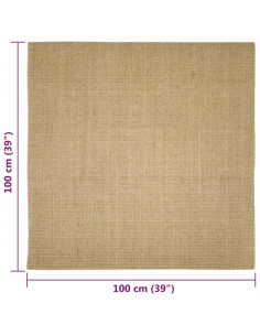 Tappeto in Sisal per Tiragraffi 100x100 cm