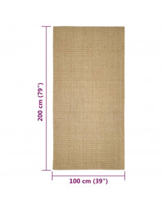 Tappeto in Sisal per Tiragraffi 100x200 cm