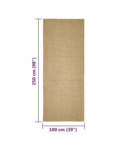 Tappeto in Sisal per Tiragraffi 100x250 cm