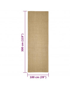 Tappeto in Sisal per Tiragraffi 100x300 cm