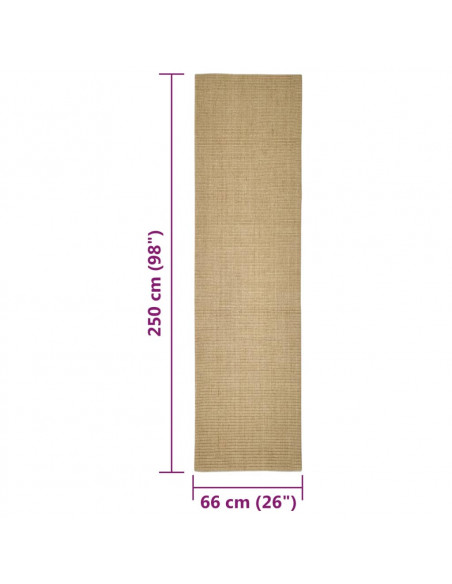 Tappeto in Sisal per Tiragraffi 66x250 cm