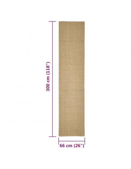 Tappeto in Sisal per Tiragraffi 66x300 cm