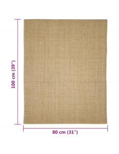Tappeto in Sisal per Tiragraffi 80x100 cm