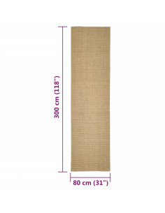 Tappeto in Sisal per Tiragraffi 80x300 cm