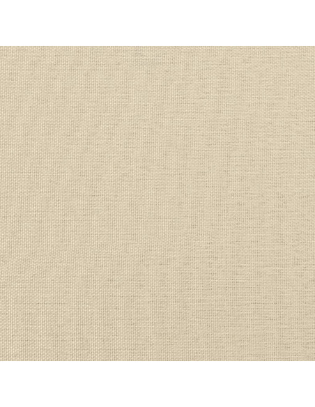 Divano Letto Estraibile con Materassi Crema 100x200 cm Tessuto