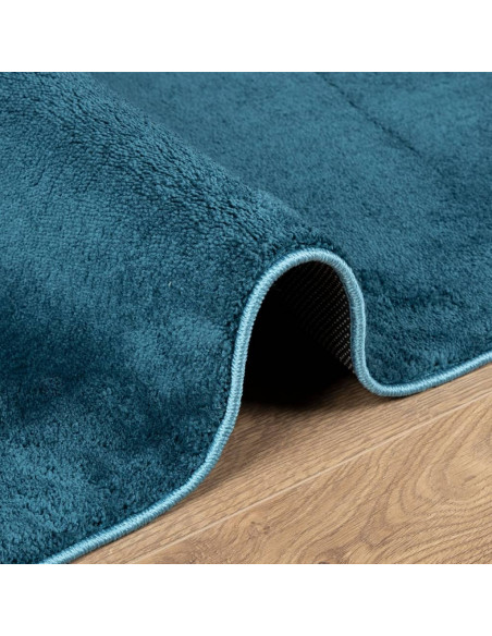 Tappeto OVIEDO a Pelo Corto Turchese 80x250 cm