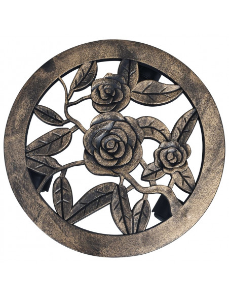 Carrelli Portavasi 6 pz Bronzo 30 cm in Plastica