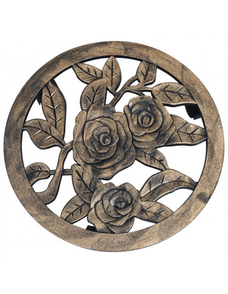 Carrelli Portavasi 6 pz Bronzo 38 cm in Plastica