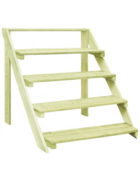 Piedistallo per Piante 80x80x80 cm Legno di Pino Impregnato