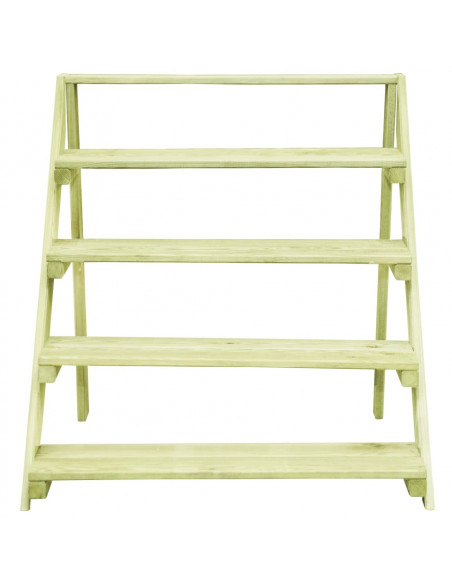 Piedistallo per Piante 80x80x80 cm Legno di Pino Impregnato