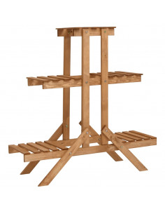 Piedistallo per Piante 83x25x83 cm in Legno di Abete 2