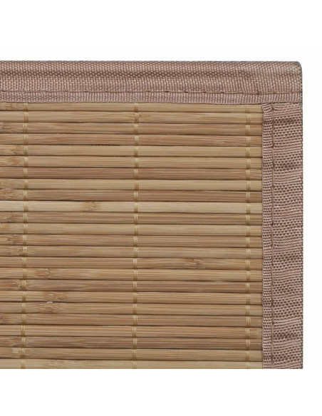 Tappeto Rettangolare in Bambù Marrone 150 x 200 cm