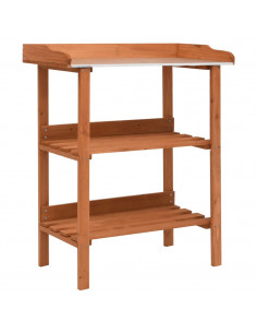 Supporto per Piante 76x37x89 cm in Legno di Abete 2