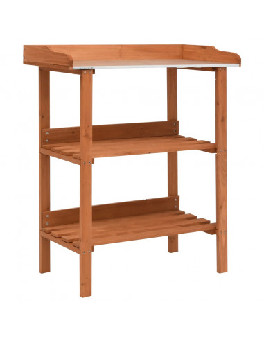 Supporto per Piante 76x37x89 cm in Legno di Abete