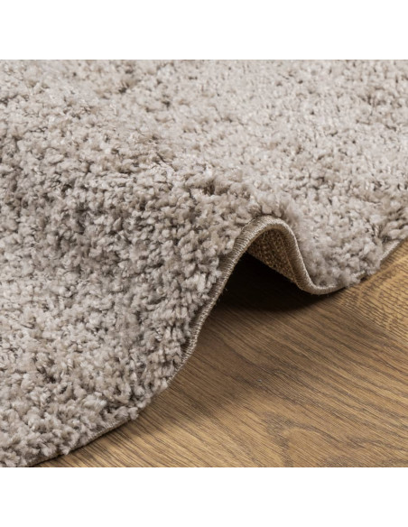 Tappeto Shaggy PAMPLONA a Pelo Lungo Moderno Beige Ø 280 cm