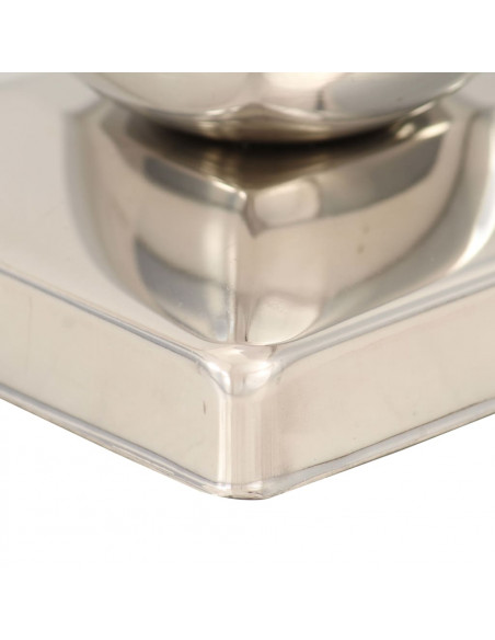Tappi per Pali 6 pz Estremità a Globo in Acciaio Inox 91x91 mm