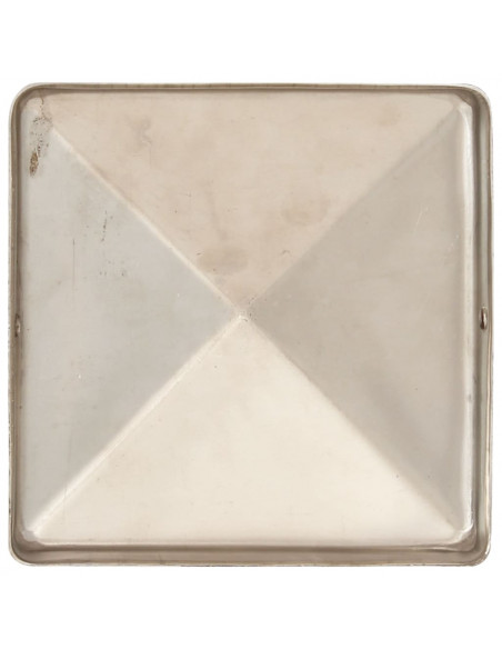 Tappi per Pali a Piramide 6 pz in Acciaio Inox 101x101 mm