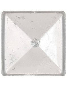 Tappi per Pali a Piramide 6 pz in Metallo Zincato 91x91 mm