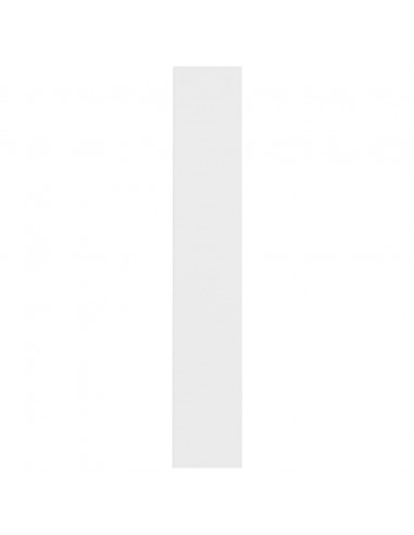 Scaffali Porta CD 2 pz Bianchi 21x16x93,5 cm Legno Multistrato