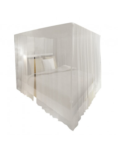 Set zanzariere quadrate per letto con aperture 2 pezzi