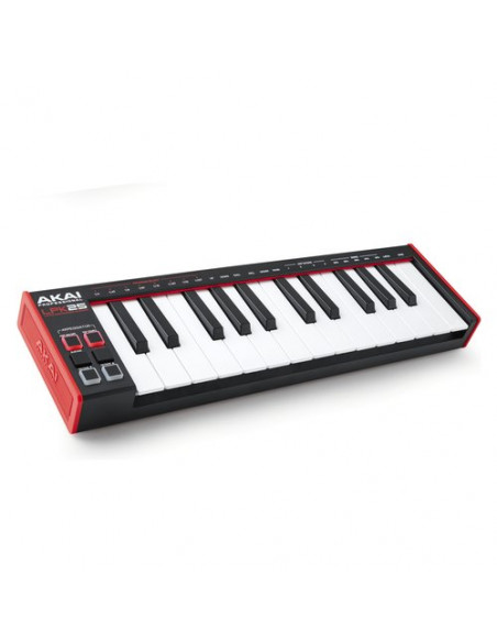 Tastiera controller disc jockey Akai LPK 25 Mkii Black e Red