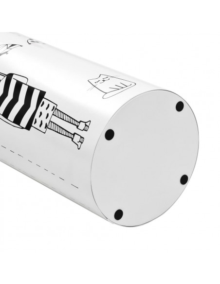 Porta Ombrelli con Disegni di Ragazze in Acciaio Bianco