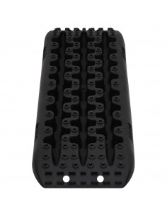 Tavole di Trazione 2 pz Nere 106x30,5x7 cm Nylon