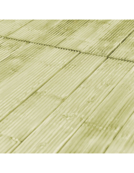Tavole Pavimento 24pz 2,88 m² 1m Legno Massello Pino Impregnato