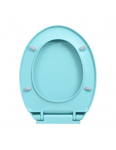 Tavoletta WC a Chiusura Ammortizzata Verde Ovale