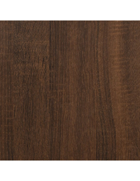 Tavolini 2 pz Rovere Marrone in Legno Multistrato
