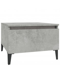 Tavolini 2pz Grigio Cemento 50x46x35 cm in Legno Multistrato