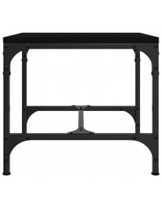 Tavolini 2pz Nero 40x40x35 cm in Legno Multistrato