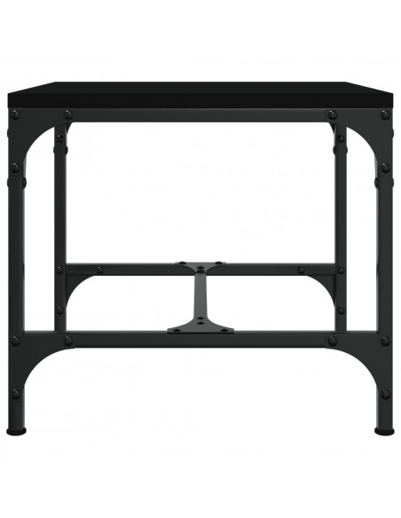 Tavolini 2pz Nero 40x40x35 cm in Legno Multistrato