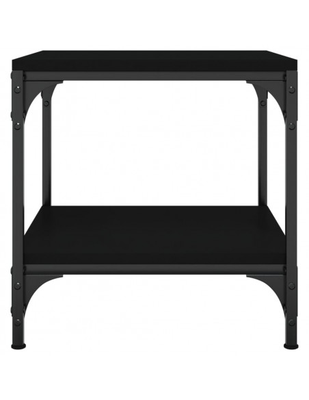 Tavolini 2pz Nero 40x40x40 cm in Legno Multistrato