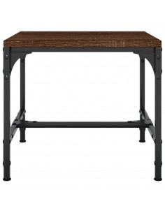 Tavolini 2pz Nerorovere marrone 40x40x35cm in Legno Multistrato