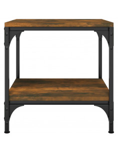 Tavolini 2pz rovere fumo 40x40x40 cm in Legno Multistrato