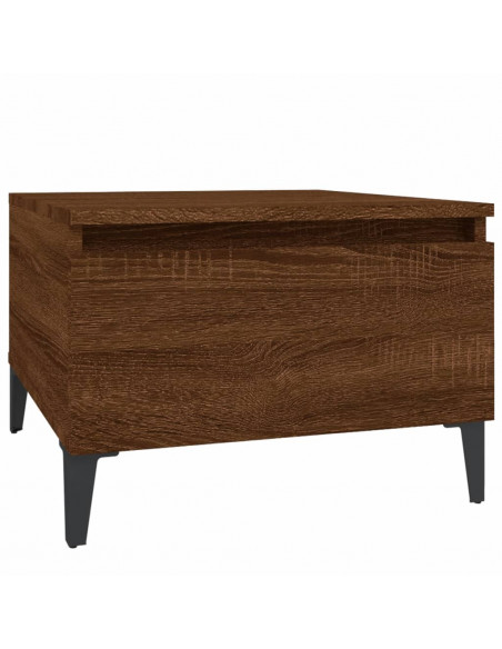 Tavolini 2pz Rovere Marrone 50x46x35cm in Legno Multistrato