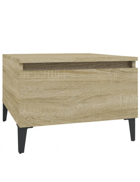 Tavolini 2pz Rovere Sonoma 50x46x35 cm in Legno Multistrato