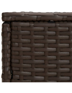 Tavolini 3 pz Marroni in Polyrattan