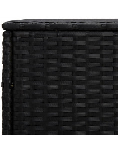 Tavolini 3 pz Neri in Polyrattan