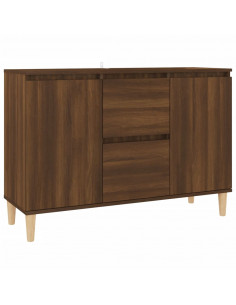 Credenza Rovere Marrone 103,5x35x70 cm in Legno Ingegnerizzato 2