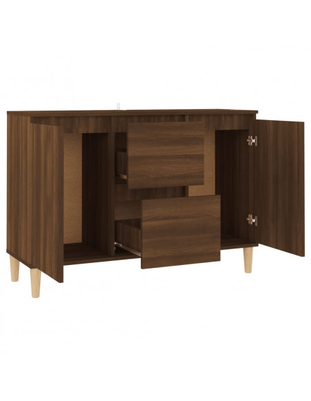 Credenza Rovere Marrone 103,5x35x70 cm in Legno Ingegnerizzato