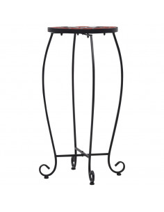 Tavolini con Mosaico 3 pz Terracotta e Bianco in Ceramica