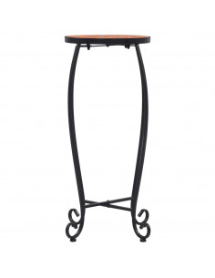 Tavolini con Mosaico 3 pz Terracotta in Ceramica