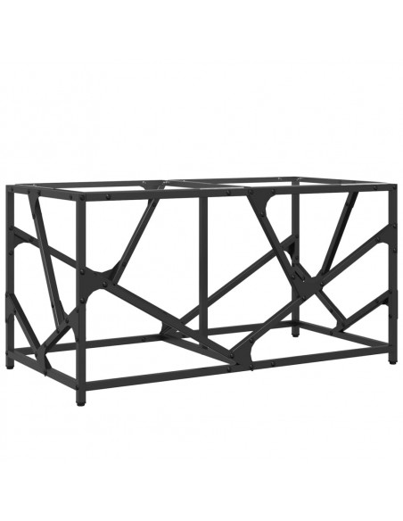Tavolini con Piano Vetro Trasparente 2 pz 78,5x40x41 cm Acciaio
